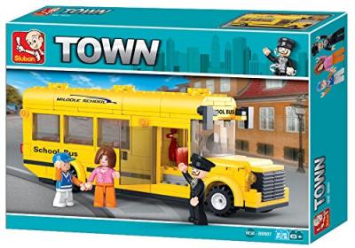 SLUBAN Jeu de construction  Elements Town Series Bus scolaire