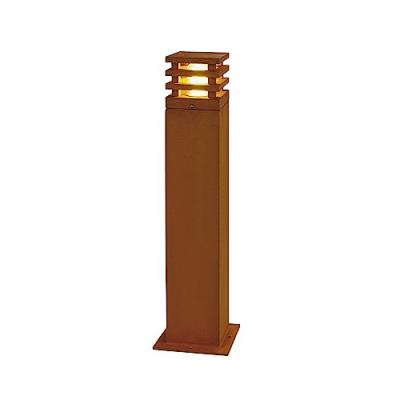SLV Rusty carre 70 borne, fonte rouill&eacute;e, e27 &eacute;co. &Eacute;nergie, max. 11w, ip55