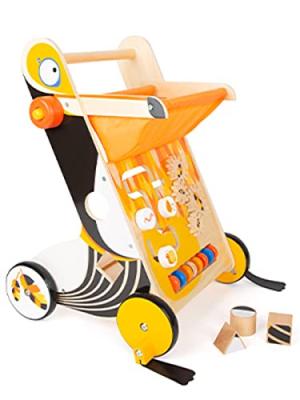 SMALL FOOT Chariot trotteur pour marche et motricit&eacute; foot- babytoys