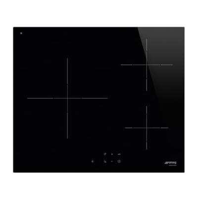 SMEG Plaque de cuisson induction 3 foyers - coloris noir - l.60 x P.51,5 x H.5,6 cm -  SI2631D
