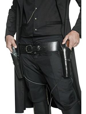 APTAFETES Smiffy's Ceinture double holster bandit arm&eacute; vide authentique western