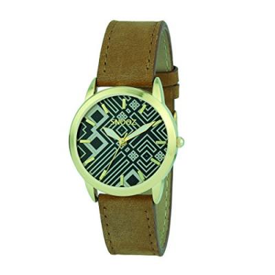 SNOOZ  Femme Analogique Quartz Montre avec Bracelet en Cuir Spa1039-83