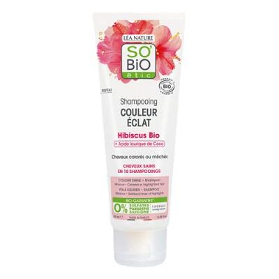 LEA NATURE SO BIO ETIC Shampoing Bio Couleur Eclat Hibiscus - Cheveux Color&eacute;s - SO'BIO &eacute;tic