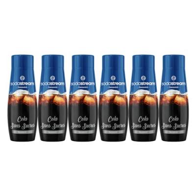 SODASTREAM  - Lot de 6 concentr&eacute;s COLA sans sucres - 440ml 