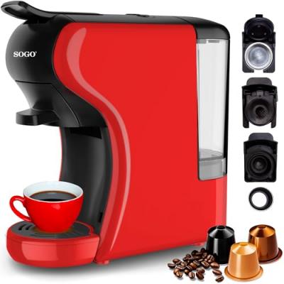SOGO Machine &agrave; capsules 1450w rouge
