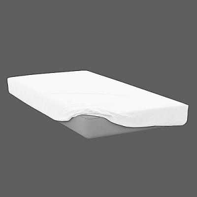SOLEIL D OCRE Drap housse en coton 57 fils 70x140 cm BEBE blanc, par Soleil d'Ocre