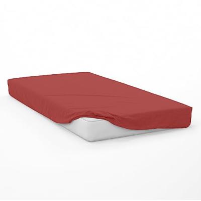 SOLEIL D OCRE Drap housse en coton 57 fils 70x140 cm BEBE brique, par Soleil d'Ocre
