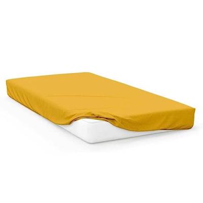 SOLEIL D OCRE  - Drap housse b&eacute;b&eacute; en jersey 60x120 cm jaune - Jaune