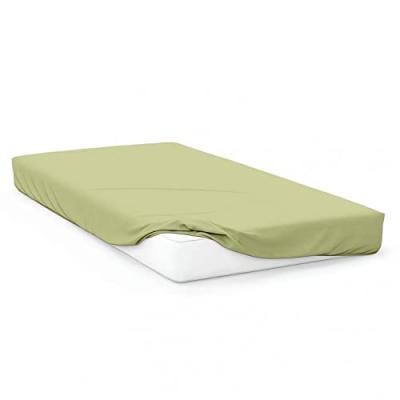 SOLEIL D OCRE  - Drap housse b&eacute;b&eacute; en jersey vert 60x120 cm - Vert