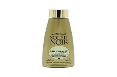 SOLEIL NOIR  Lait vitamin&eacute;SPF4 paillet&eacute;or flacon 150ml