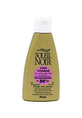 SOLEIL NOIR  Soin Vitamin&eacute; 50+ Tr&egrave;s Haute Protection - Flacon 50 ml