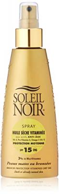 SOLEIL NOIR N&deg;62 Spray Huile Seche Vitamin&eacute;e Spf15 150ml 