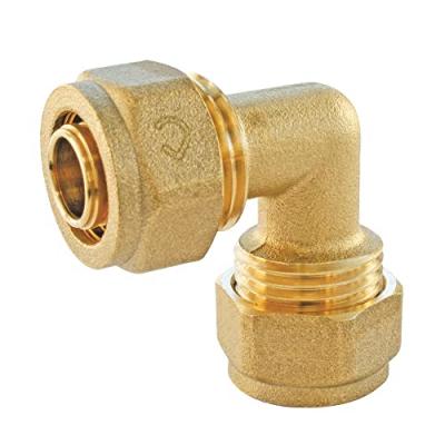 SOMATHERM  Raccord &agrave; compression PER - Coude &eacute;gal - PER &Oslash; 16