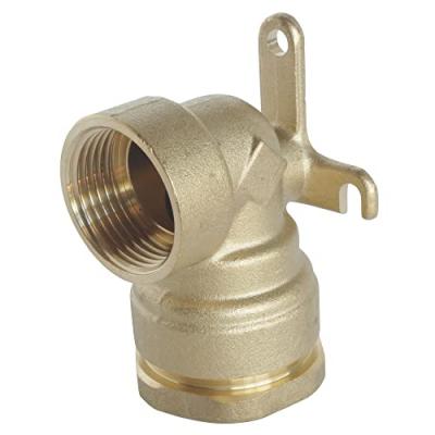 SOMATHERM Raccord laiton coud&eacute; applique murale SUMO pour tube PE &Oslash;25 mm - Femelle 3/4