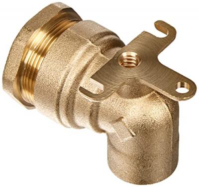 SOMATHERM Raccord laiton coud&eacute; applique murale SUMO pour tube PE &Oslash;25 mm - Femelle 1/2