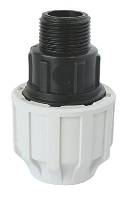 SOMATHERM FOR YOU Raccord plastique droit pour tube PE &Oslash;25 mm - M&acirc;le 3/4