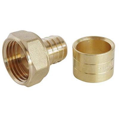 SOMATHERM Raccord droit &agrave; glissement pour tube PER &Oslash;16 - Ecrou-tournant F15/21 - lot de 10