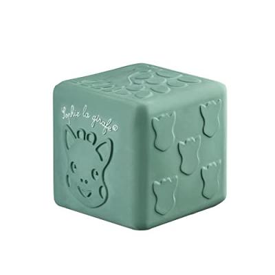 GENERIQUE Jouet sensoriel Sophie La Girafe Cube aux textures Vert