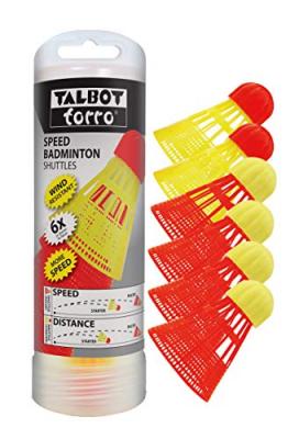 TALBOT TORRO Speed-Badminton volants AEROSPEED (6 pi&egrave;ces) de la marque Talbot-Torro