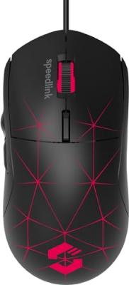 SPEEDLINK  CORAX Souris de gaming USB noir 5 Boutons 3200 dpi &eacute;clair&eacute;, molette int&eacute;gr&eacute;e