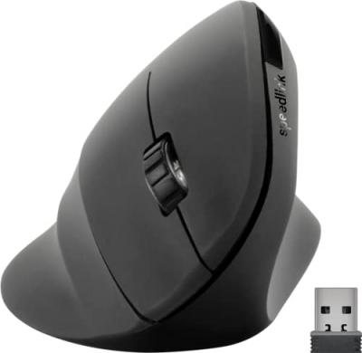 JOLLENBECK Speedlink PIAVO Souris Verticale Ergonomique &ndash; sans Fil, Forme Ergonomique, Verticale, Noire