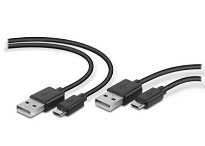 SPEEDLINK Set de 2x c&acirc;ble de chargement et de jeu pour manette PS4 USB