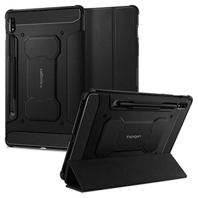 SPIGEN SGP Spigen &Eacute;tui &agrave; rabat Rugged Armor Pro Samsung Galaxy Tab S8 / S7 - Noir