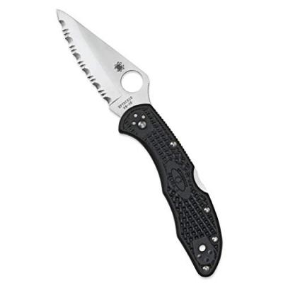 SPYDERCO  - c11sbk - couteau  delica 4 noir a dents