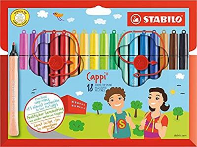 STABILO  Feutre Cappi, &eacute;tui en carton de 18 - Lot de 2
