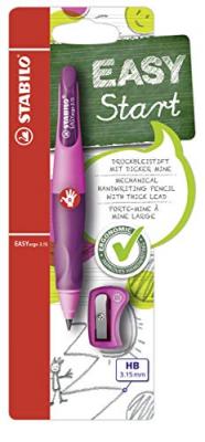  Stabilo Porte-mines d'apprentissage easYergo 3.15, rose - Lot de 2