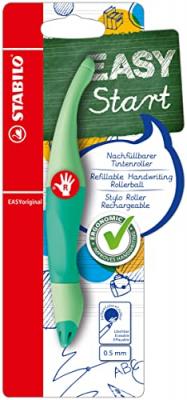 STABILO  Stylo roller EASYoriginal, droitiers, vert menthe - Lot de 3