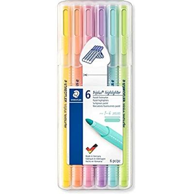 STAEDTLER   Surligneur "Triplus Highlighter", &Eacute;tui De 6 Noir