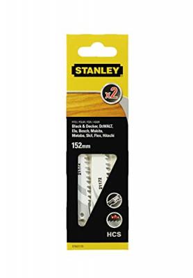 STANLEY  - 2 Lame de Scie HCS Pour Coupe Fine et Droite - STA21172-XJ
