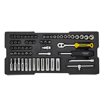 STANLEY  Jeu de 60 douilles 1/4 avec embouts