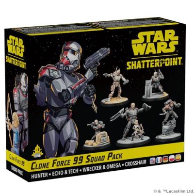 ATOMIC MASS GAMES SW Shatterpoint : Clone Force 99 - Set d&acute;Esc. -  Jeu de soci&eacute;t&eacute; - AMGSWP38ML 