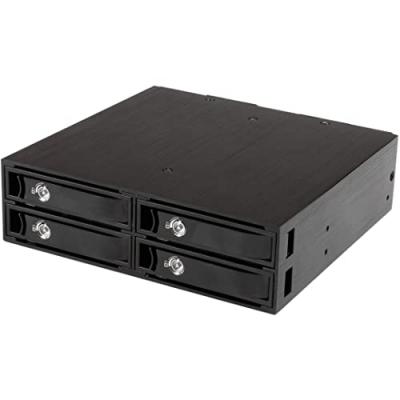 STARTECH  5 25 A 4x 2 5 Sata Mobile Rack Noir