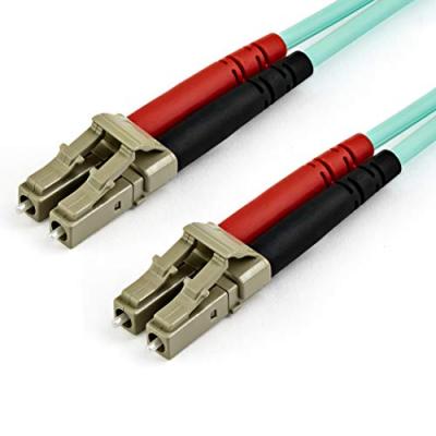 Startech Om4 Lc To Lc Multimode Duplex Fiber Optic Patch 10 M Rouge,Noir