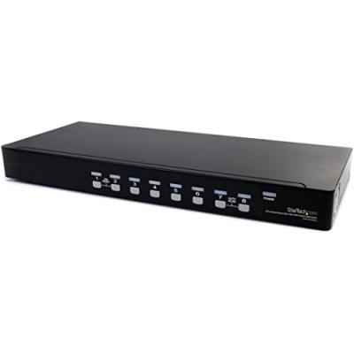 STARTECH Commutateur kvm usb vga avec 8 ports sur rack avec audio
