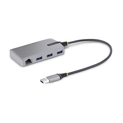 STARTECH.COM Hub Usb  3 Ports Avec Ethernet Usb 3.0 5gbps Gris