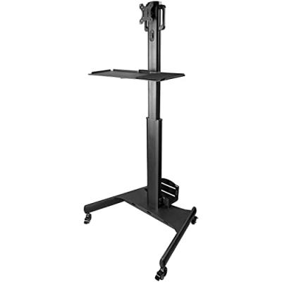 Pupitre De Travail Mobile Avec Ecran Et Support Tour Pc/clavier