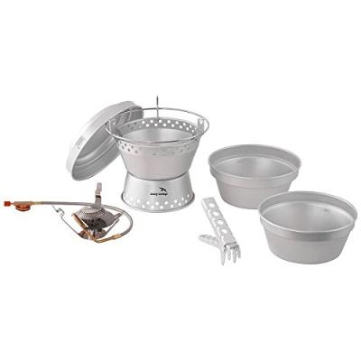 EASYCAMP Easy Camp Set de cuisini&egrave;re et r&eacute;chaud de camping Storm argent&eacute;