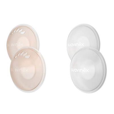 SUAVINEX  - 2 coupelles recueille lait + 2 coupelles protectrices