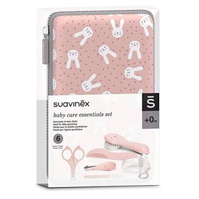 SUAVINEX  Hygge Baby Care Essentials Set Toilette Rose 6uts