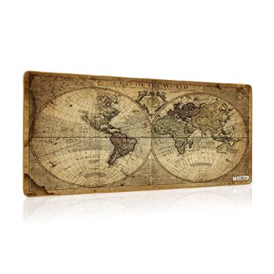 SUBBLIM Tapis de souris de jeu &eacute;tendu  Vintage World XL 90x40cm