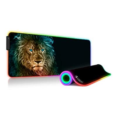 SUBBLIM Tapis de souris de jeu &eacute;tendu  Le&oacute;n XL RGB
