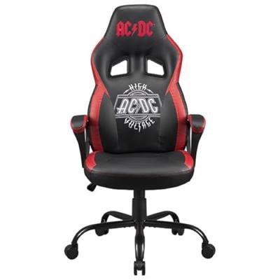 SUBSONIC Chaise gaming AC/DC pour Bureau - fauteuil gamer noir