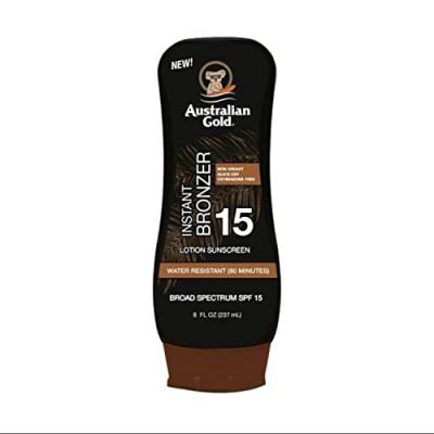 AUSTRALIAN GOLD SUNSCREEN SPF15 lotion with bronzer 237 ml