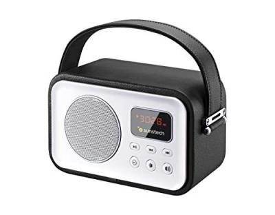 SUNSTECH  Rpbt450bk Digital Radio Blanc,Noir