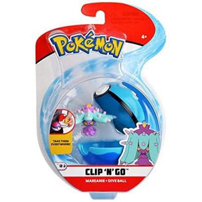 Figurine - Pok&eacute;mon - Pok&eacute; Ball et figurine 5 cm 