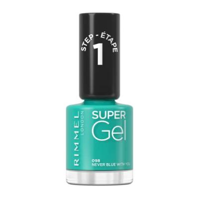 RIMMEL LONDON Rimmel Super Gel Nail Polish 98 Never Blue With You 12ml
